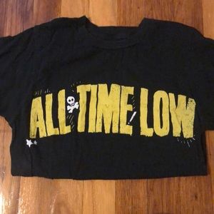 All time low pop punk band tee